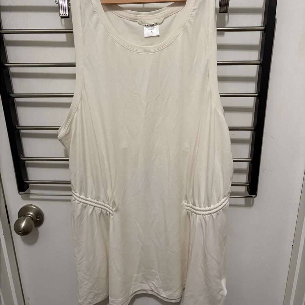 Athleta Cream Sleeveless Top